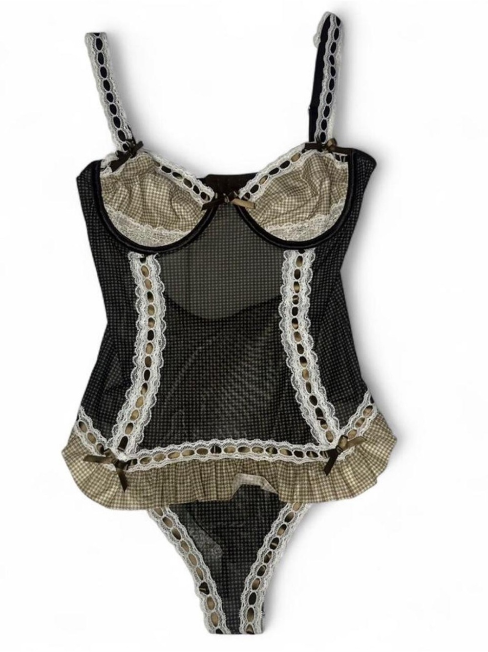 Sugar Thrillz x Dolls Kill Sample Teddy Lingerie Bodysuit